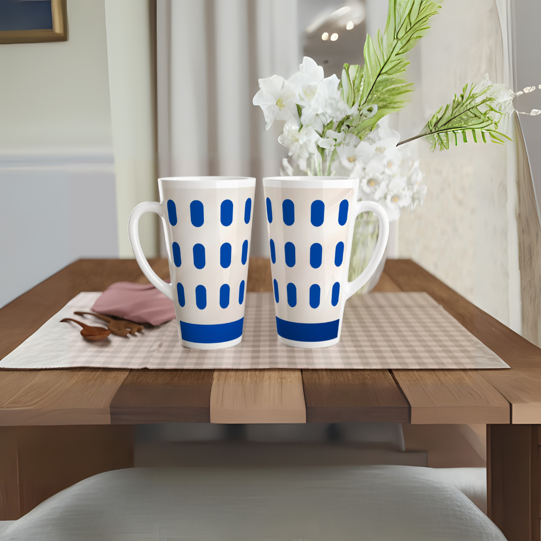 Stor mugg blue design