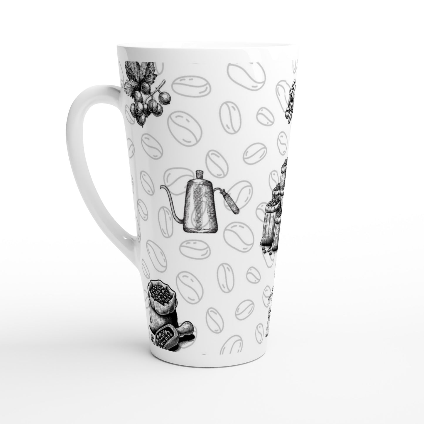 Svartvitt mugg