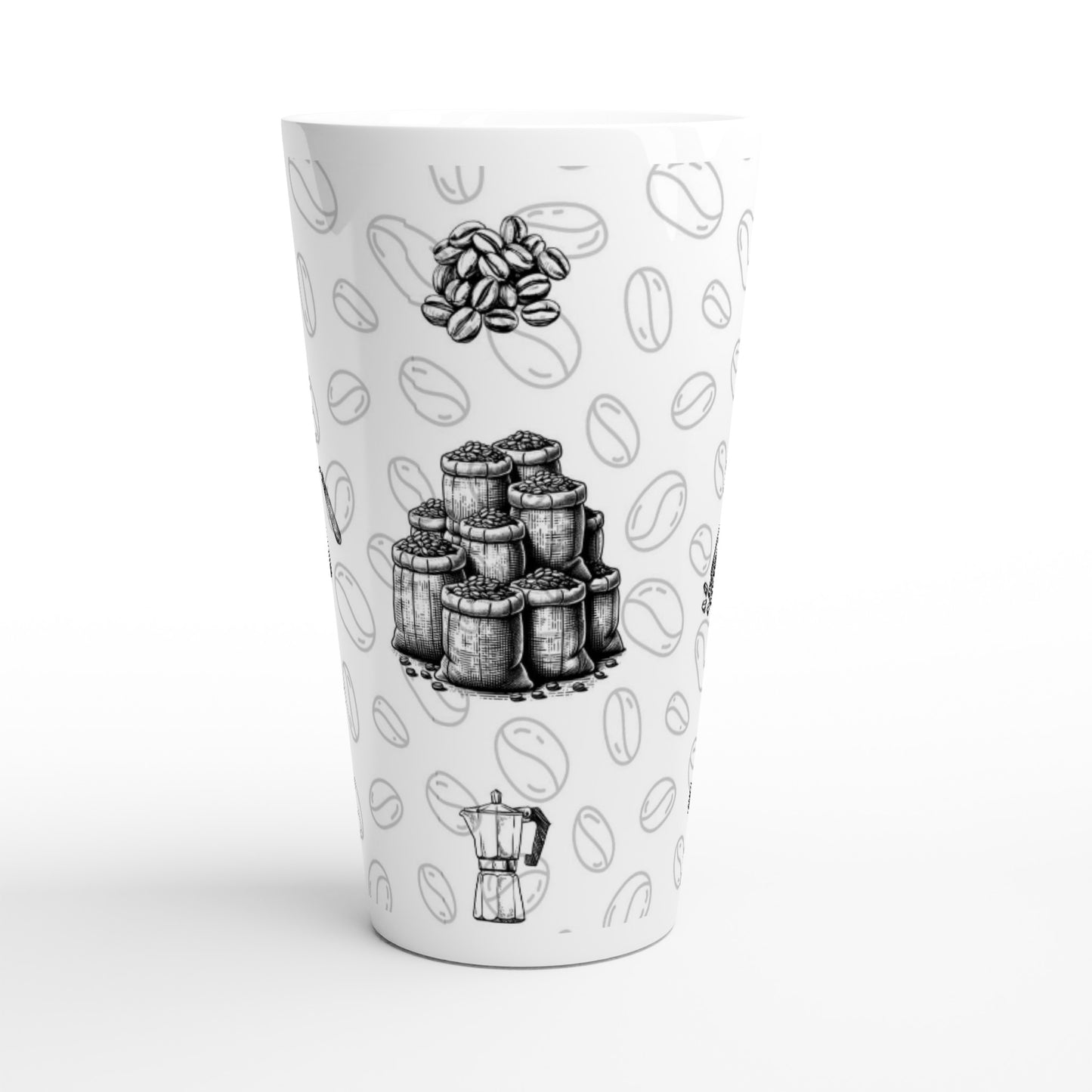 Svartvitt mugg