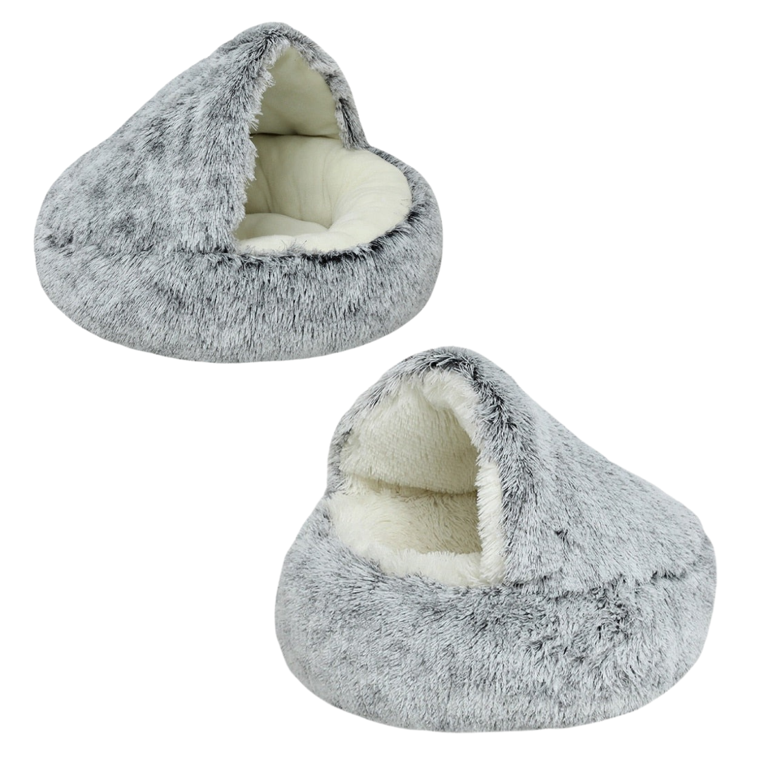 Fluffig hundbädd - med plysch