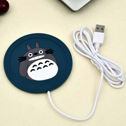 USB muggvärmare  - närbild på blå färg USB muggvärmare 