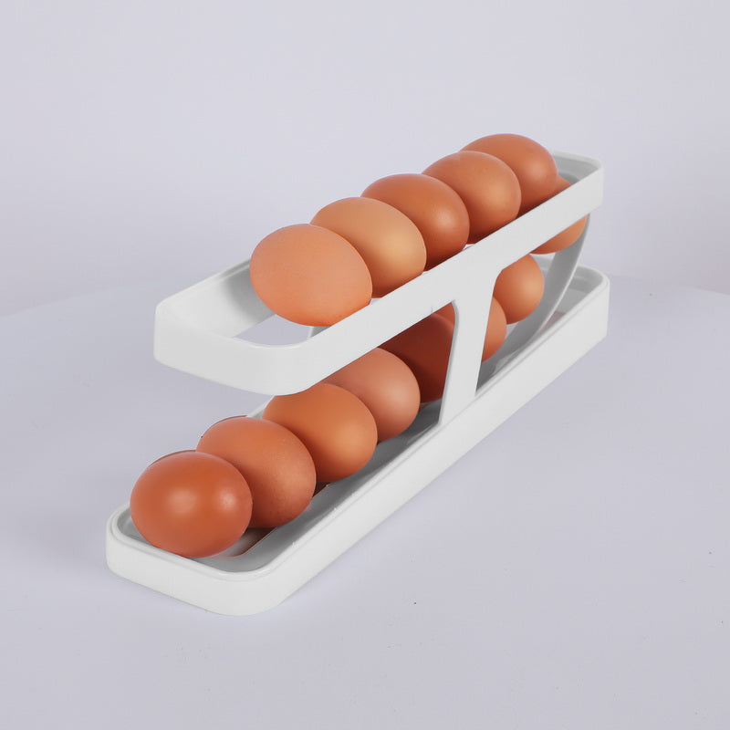 Rullande ägghållare: Den perfekta äggförvaringslösningen för ditt kök.