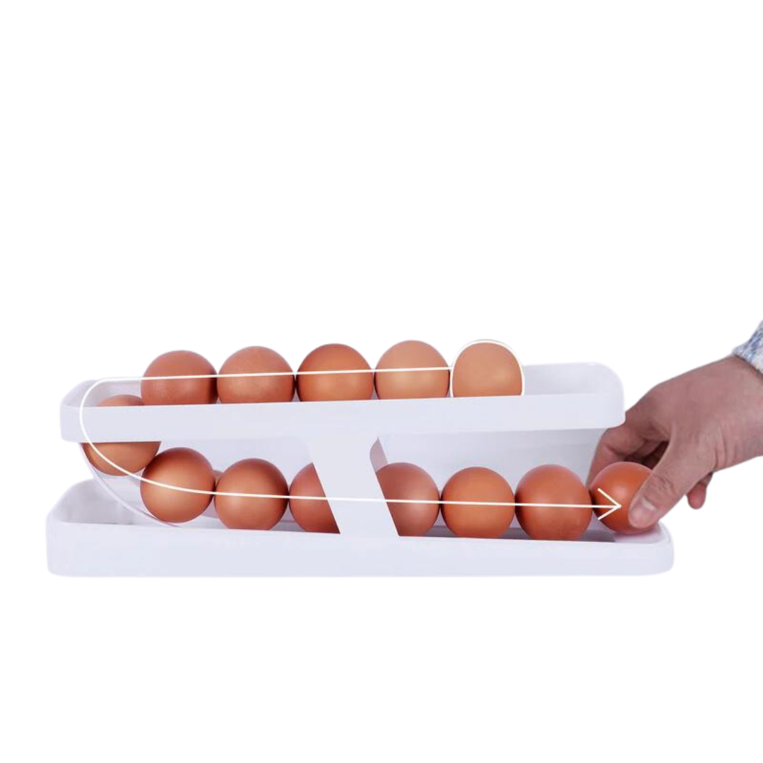 Rullande ägghållare