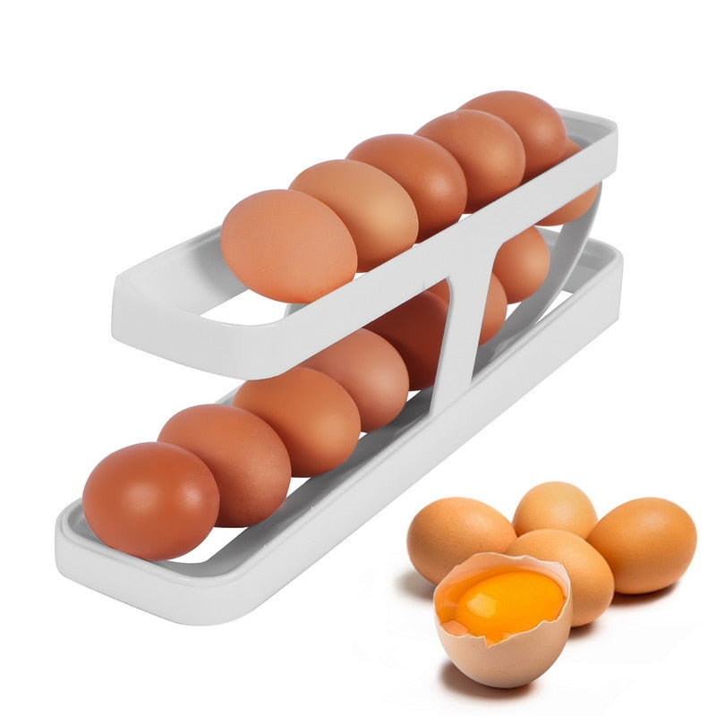 Rullande ägghållare - Håll dina ägg i ordning med en smart och praktisk design.