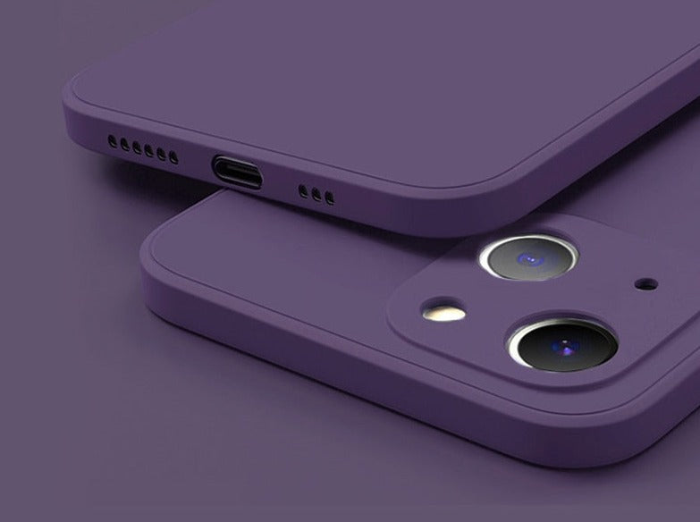 Eleganta silikonfodral för iPhone 13 och 14.