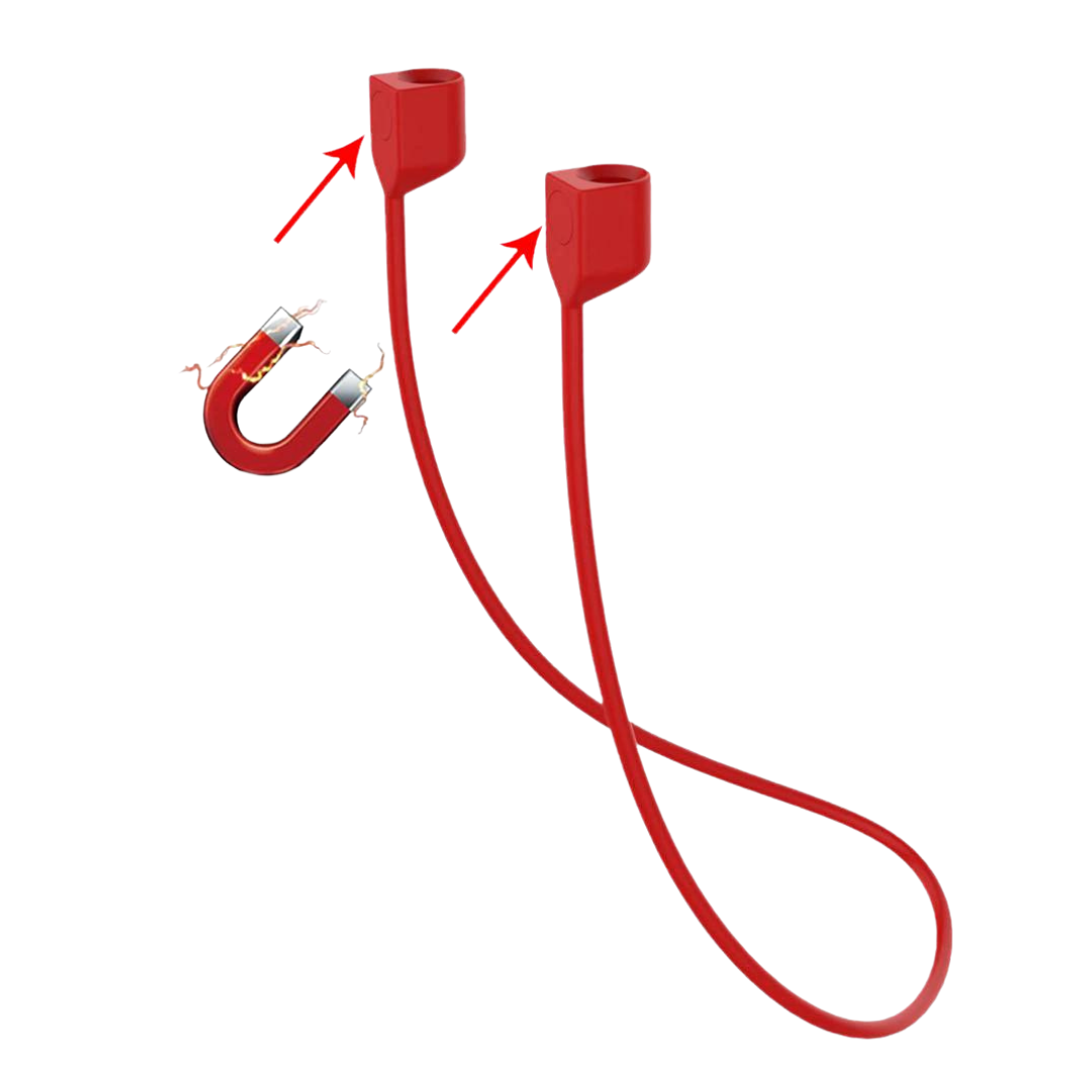 Snöre till AirPods röd