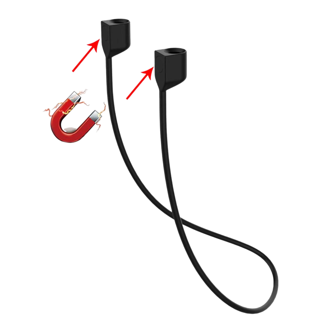 Snöre till AirPods svart