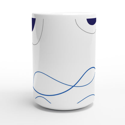 Abstract kaffemugg