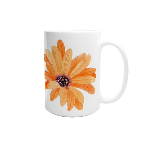 Blommig mugg