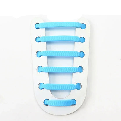 Elastiska Skosnören - ljusblåa