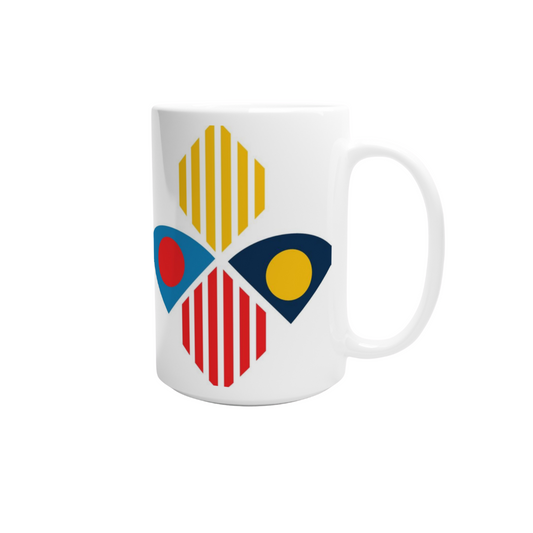 Färgglad mugg 