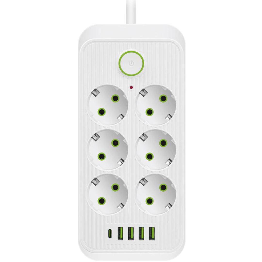 Grenuttag med USB - vit