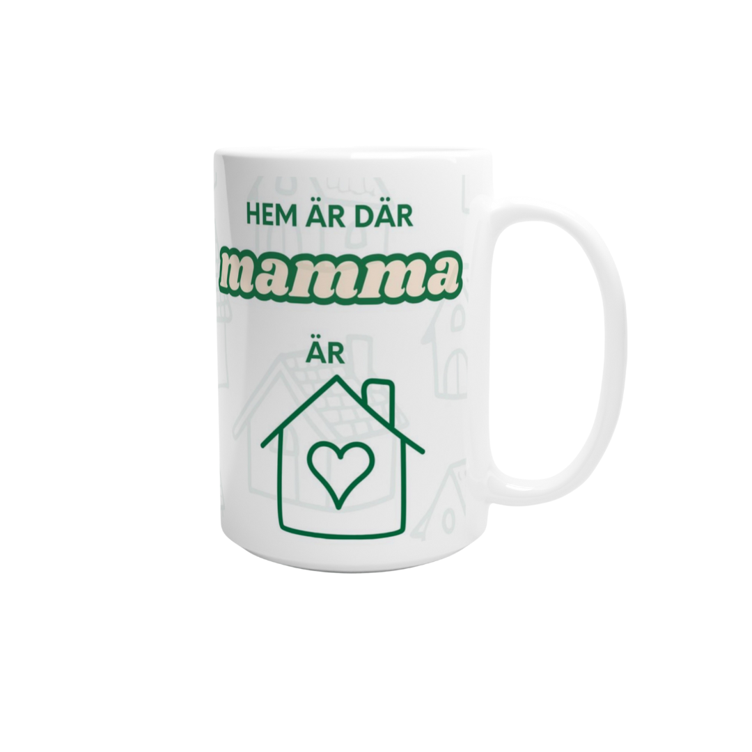 Hem är mamma är - mugg