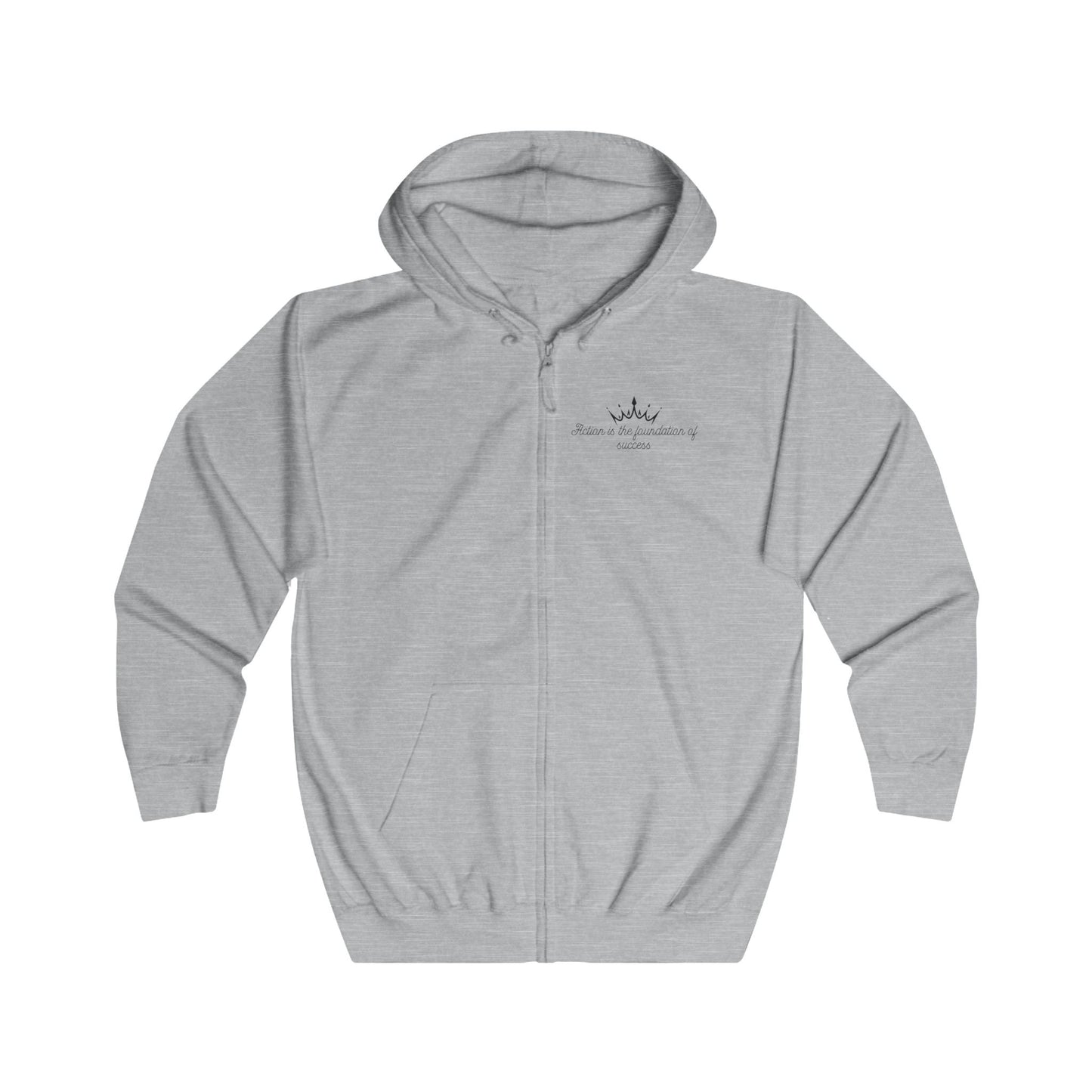 Hoodie med zip dam