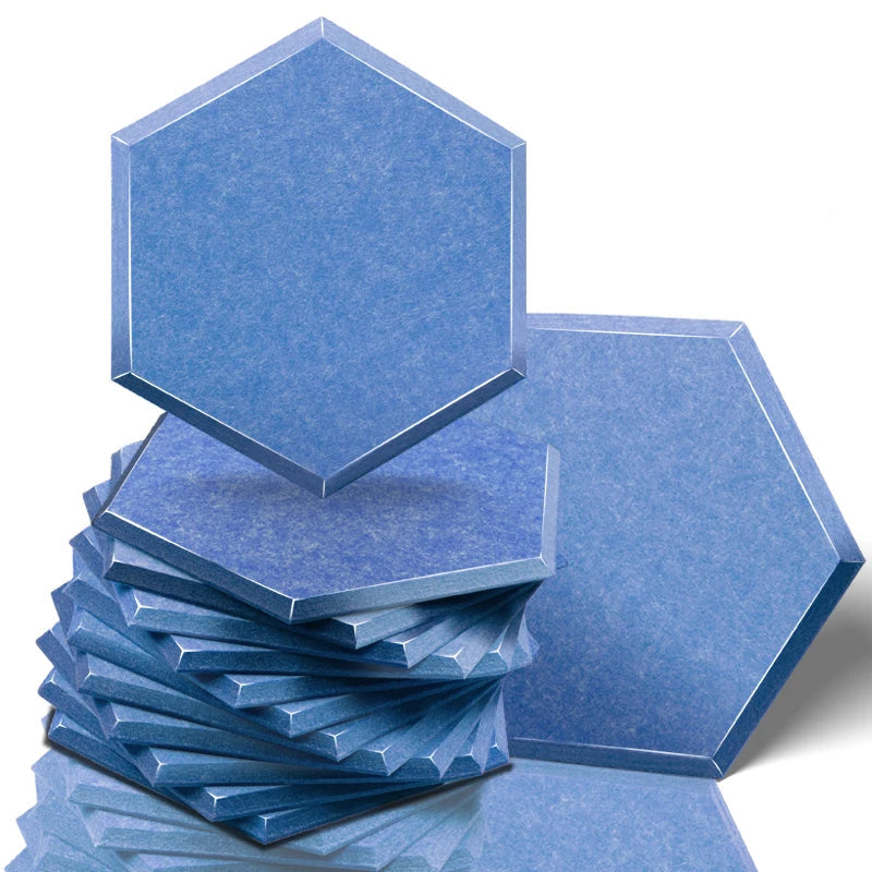 Ljuddämpande plattor - blåa