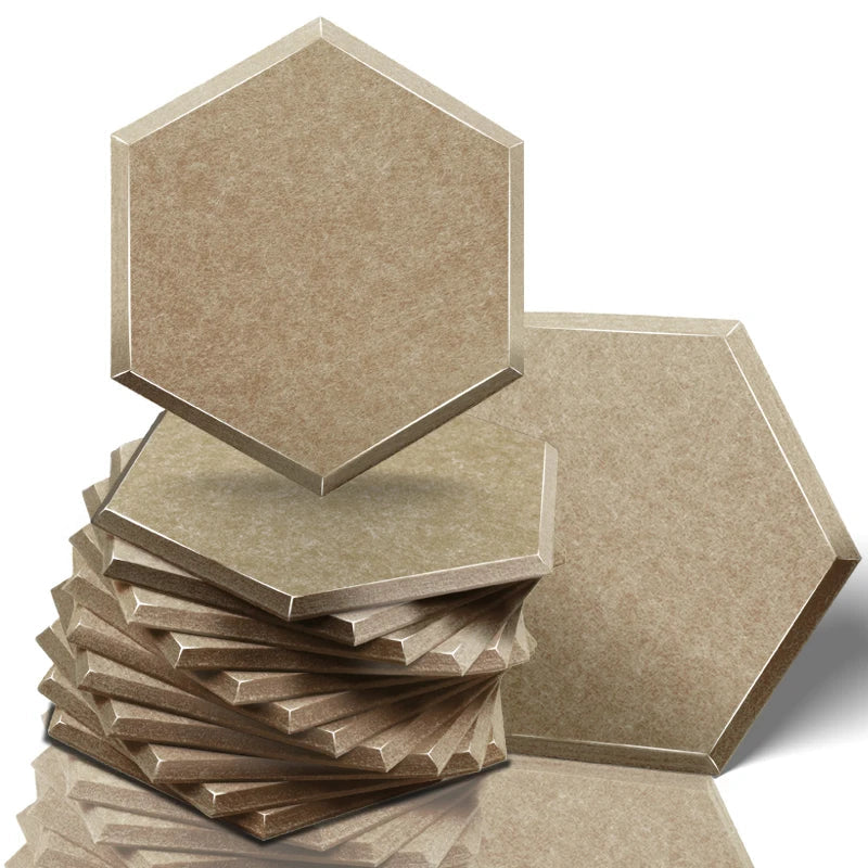 Ljuddämpande plattor mörkbrun