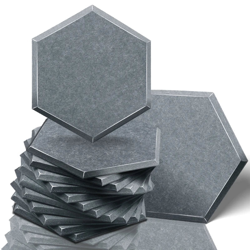 Ljuddämpande plattor stengrå