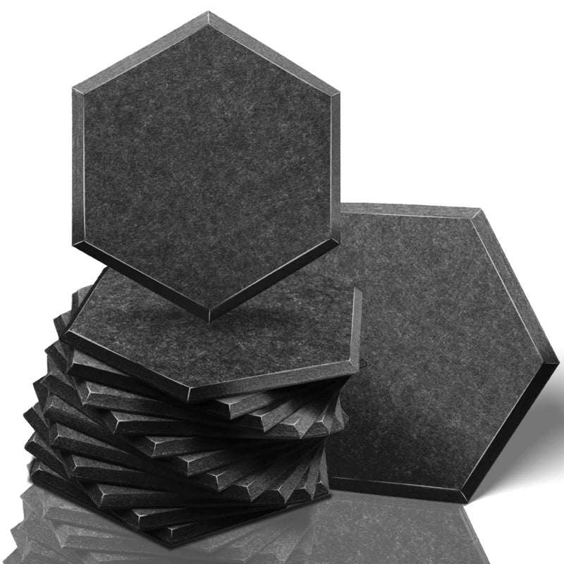 Ljuddämpande plattor svart