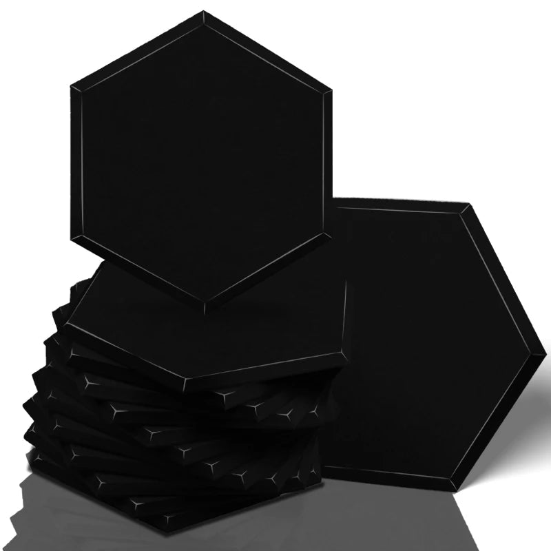 Ljuddämpande plattor svarta