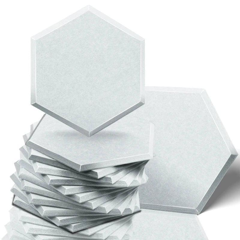 Ljuddämpande plattor vitta