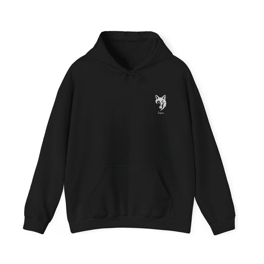 Lupus svart hoodie