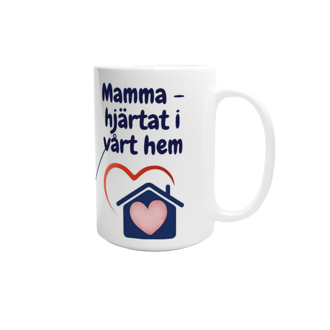 Mamma mugg blå