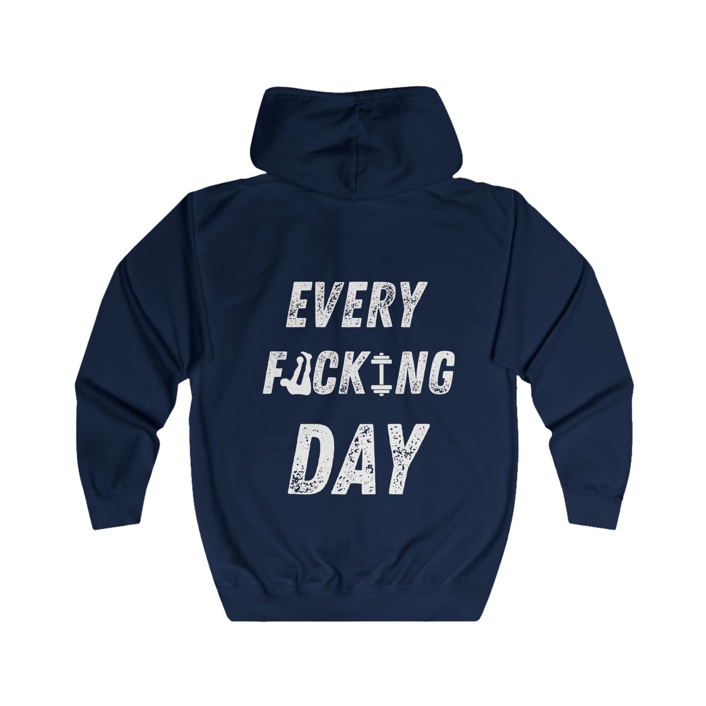 Motivation hoodie med zip