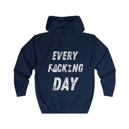 Motivation hoodie med zip