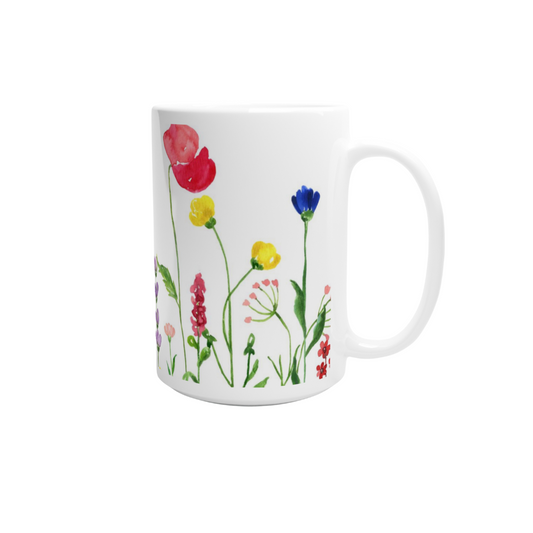 Mugg med blommor