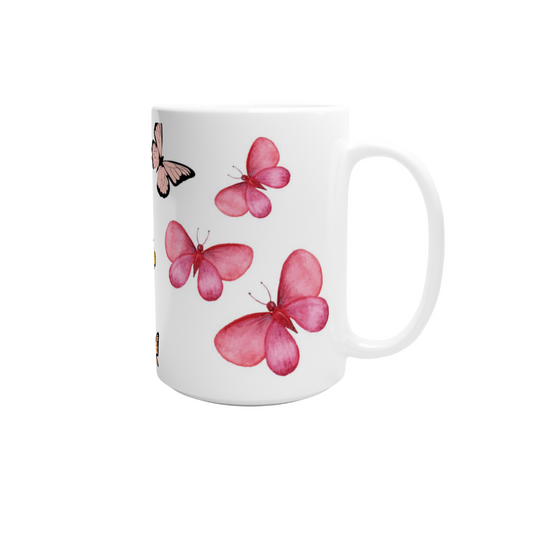 Mugg med fjärilar
