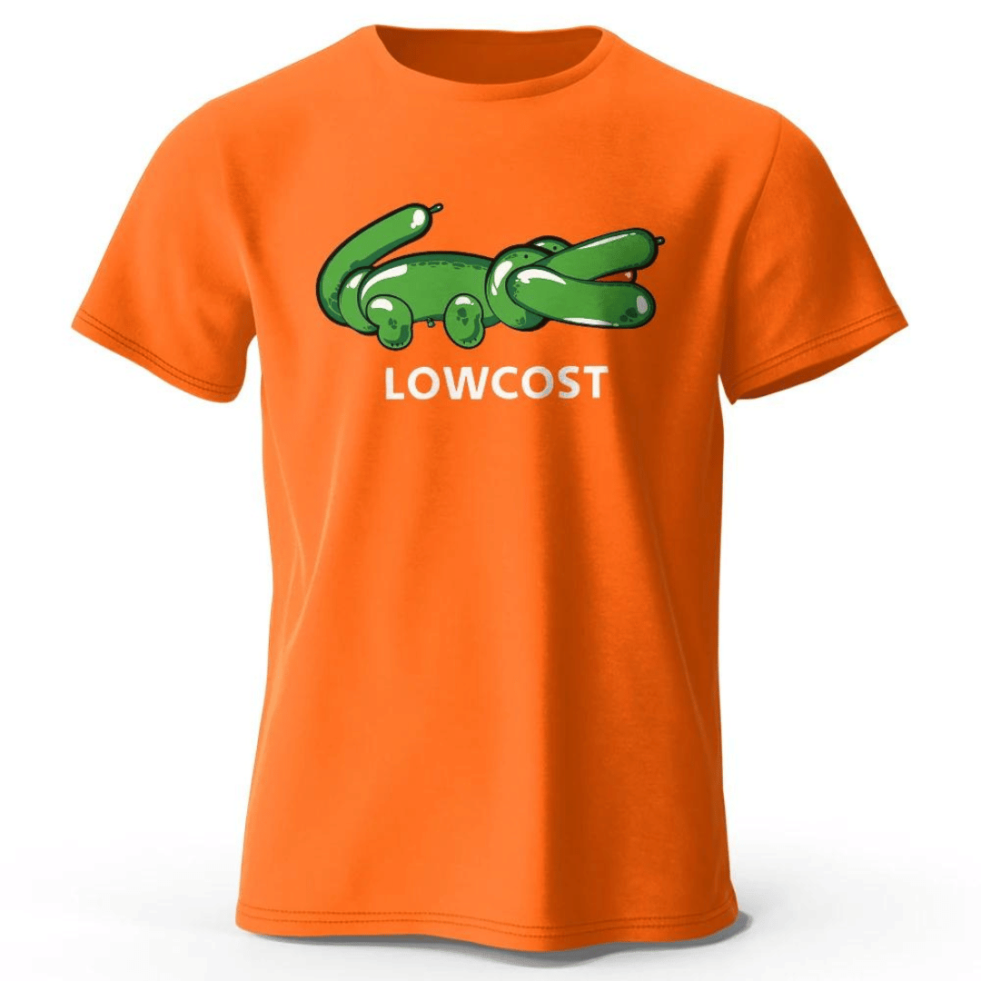 Rolig T-shirt Lowcost - orange