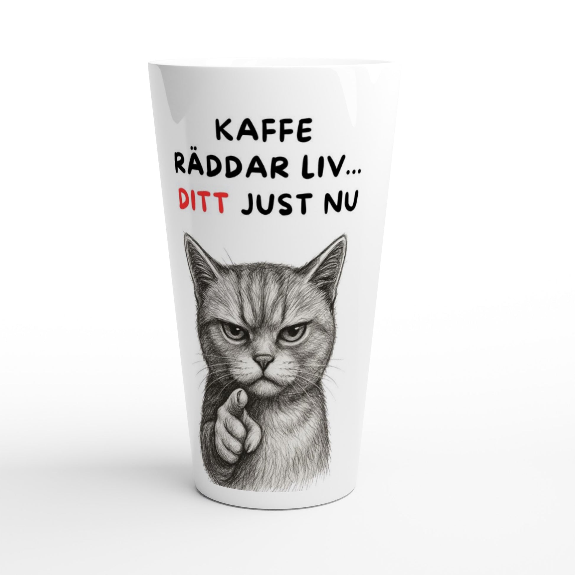 Roligt mugg kaffe räddar liv