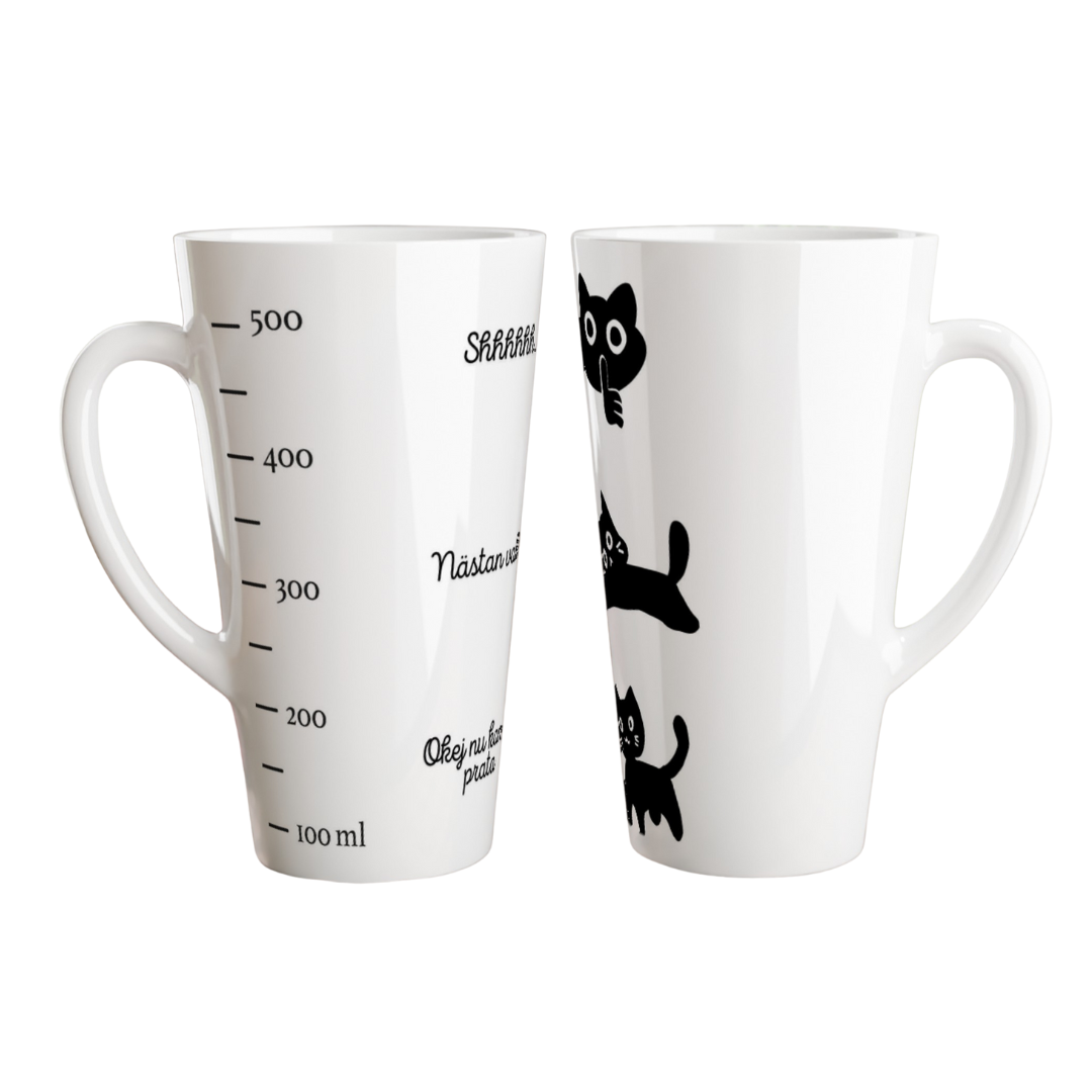 Roligt mugg katt
