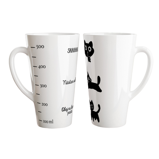 Roligt mugg katt