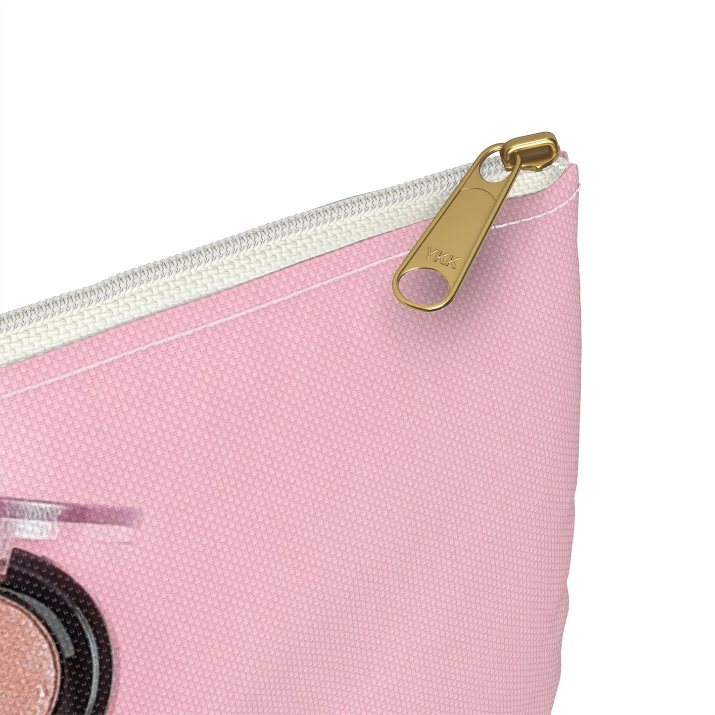 Rosa sminkväska med dragkedja