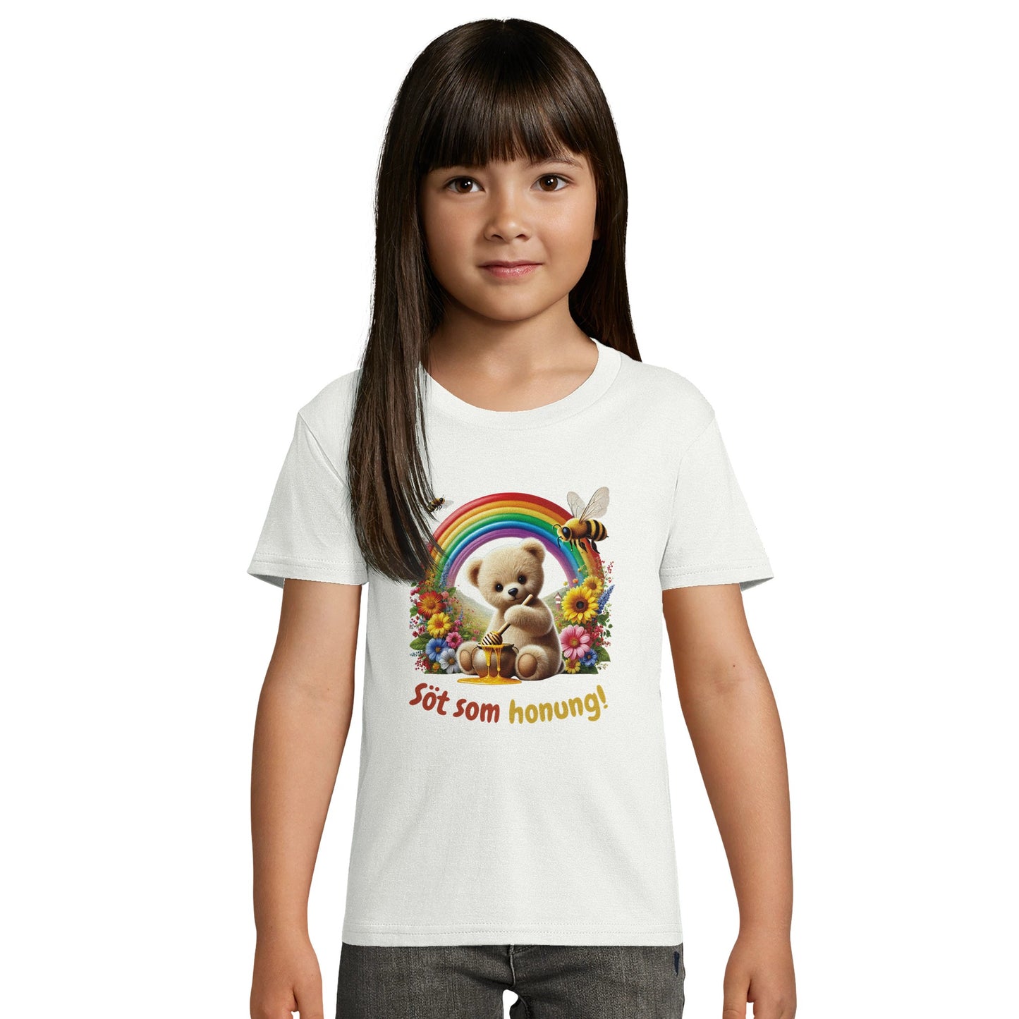 Söt nalle t-shirt flicka