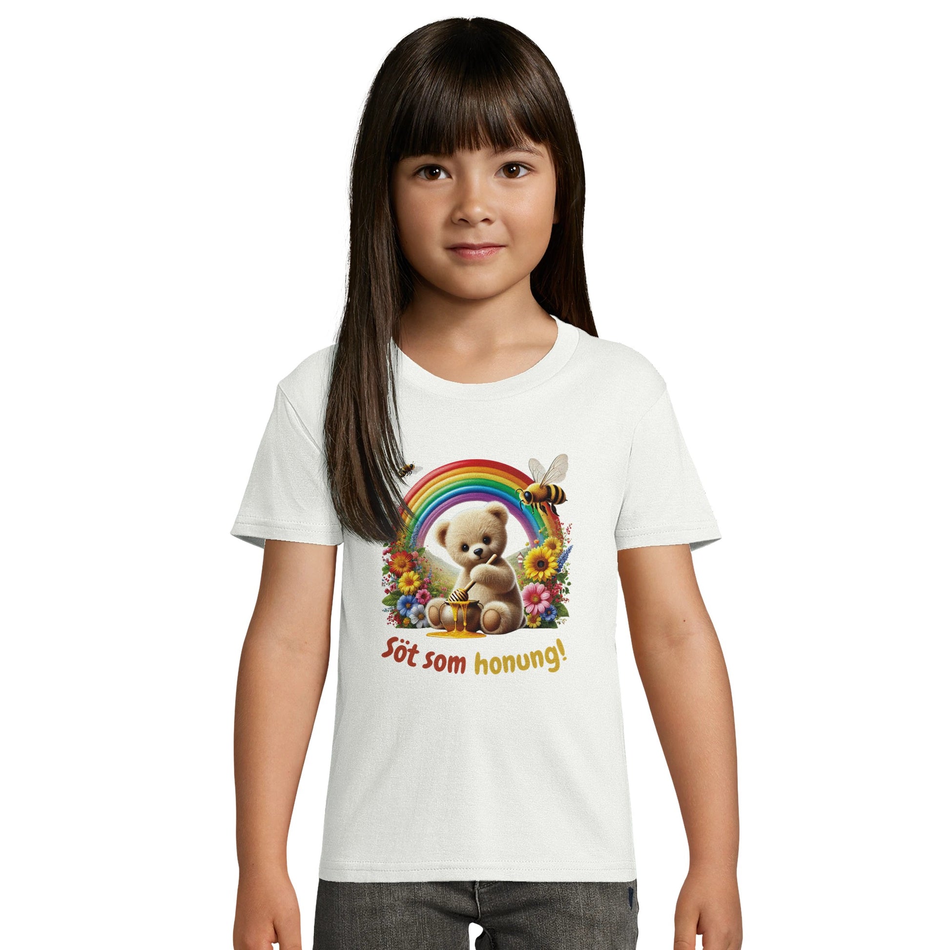 Söt nalle t-shirt flicka