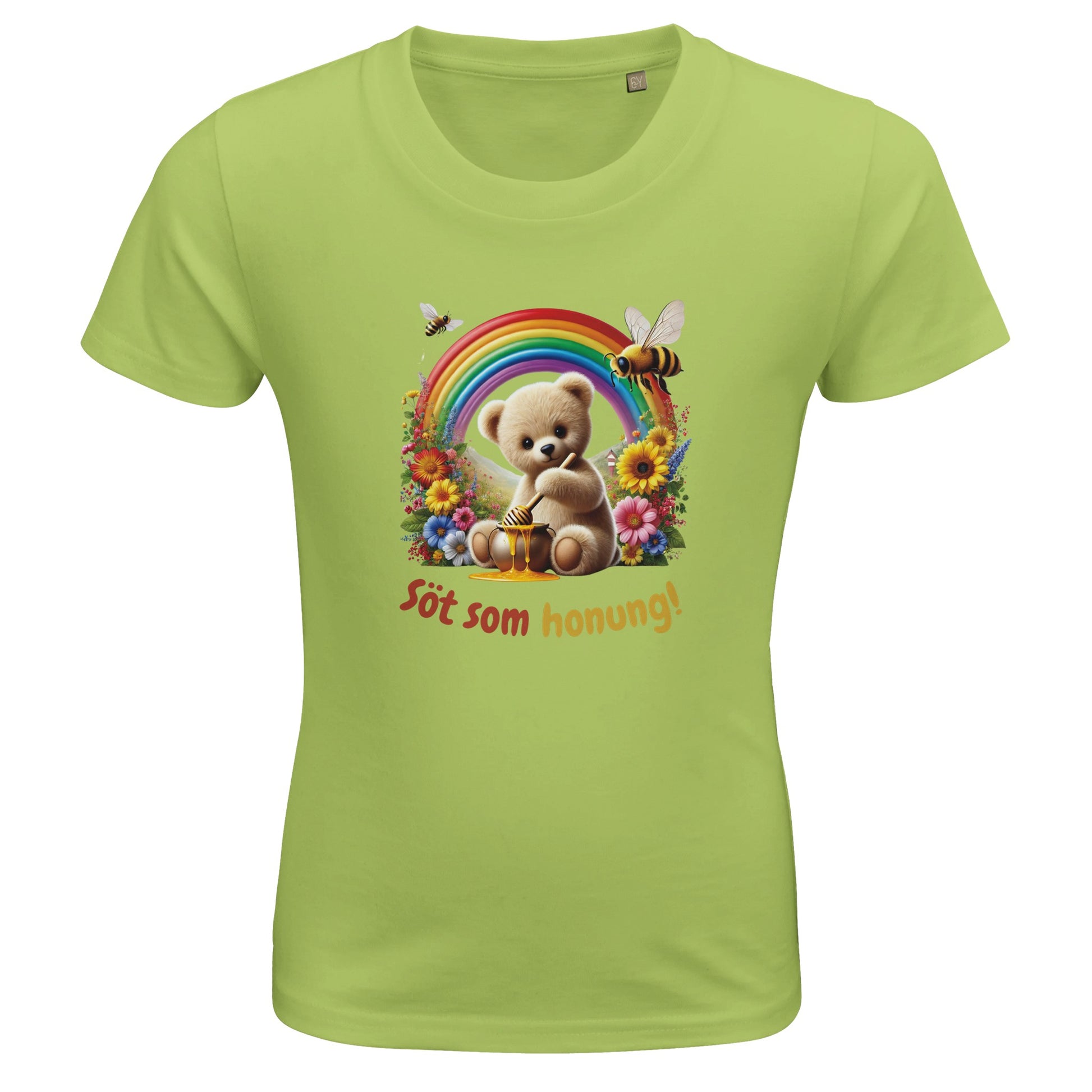 Söt nalle t-shirt grön