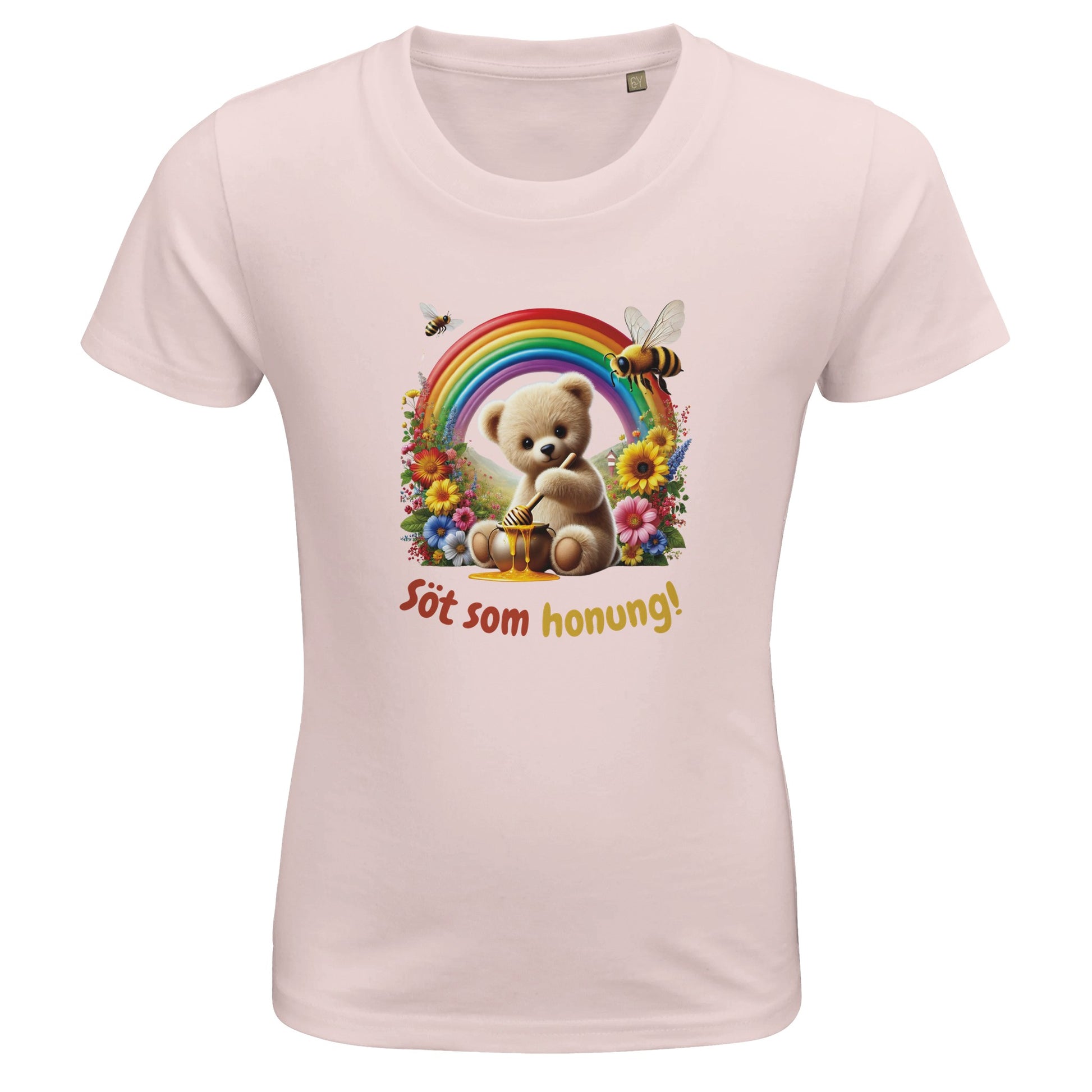 Söt nalle t-shirt rosa