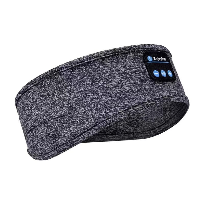 Sovmask med hörlurar