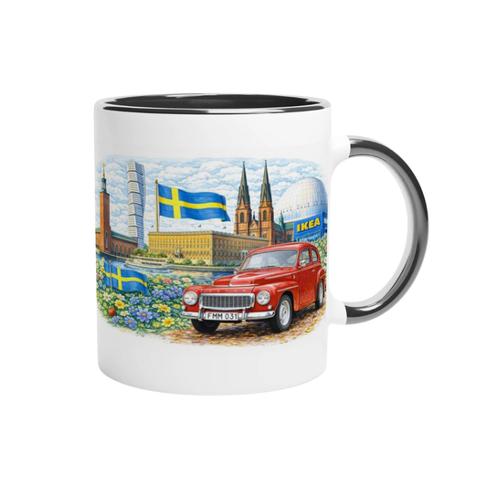 Sverige mugg med tryck