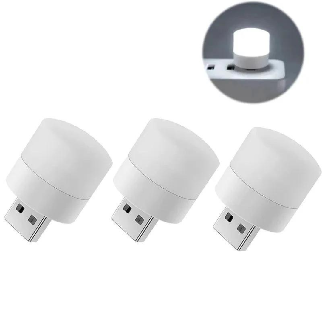 USB mini lampa - vit