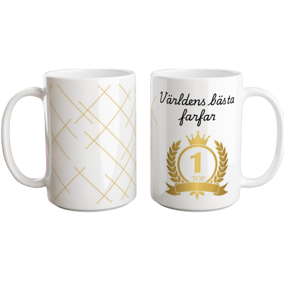 Världens bästa farfar mugg