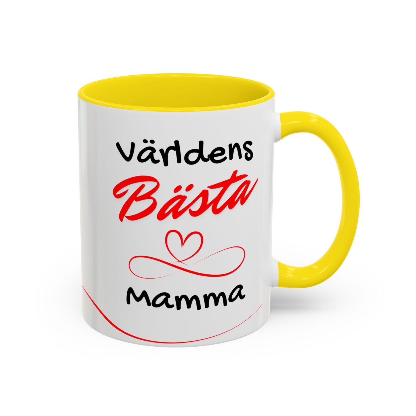 Världens bästa mamma mugg gul
