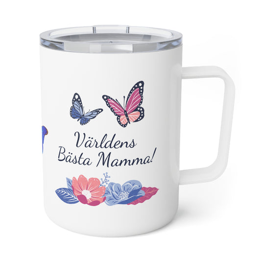 Världens bästa mamma mugg med lock