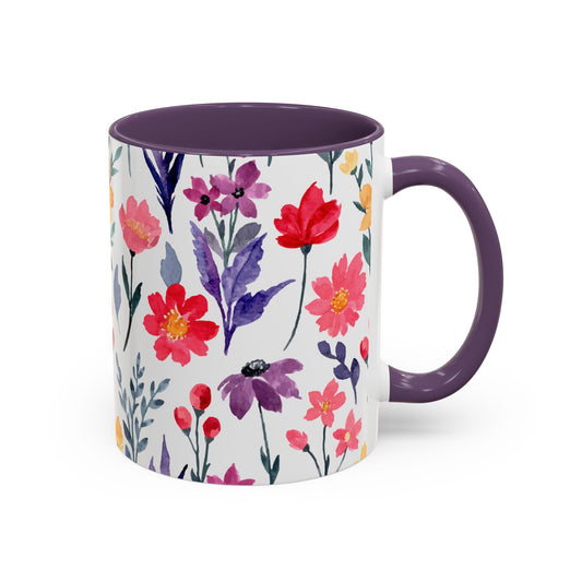 blommig mugg