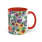 blommig mugg