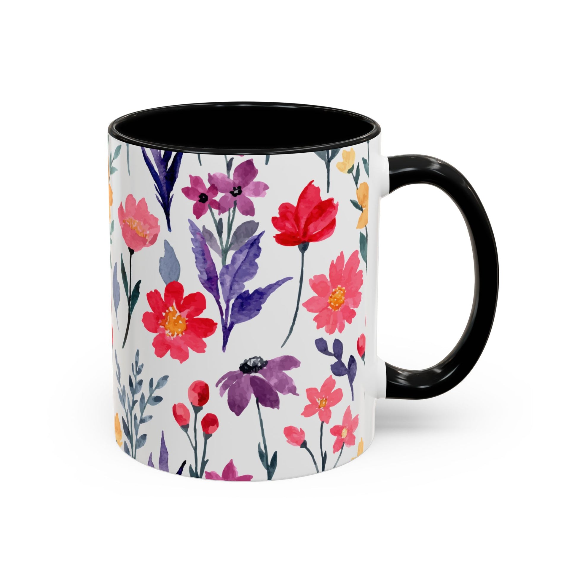 blommig mugg