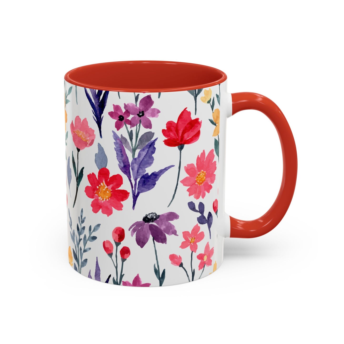 blommig mugg