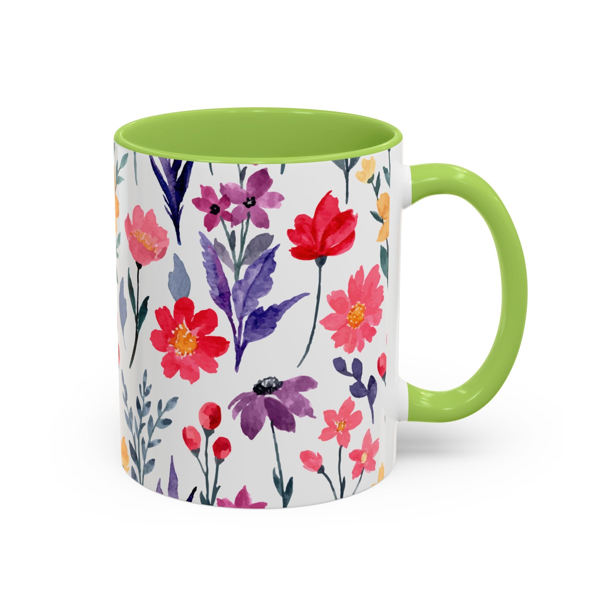 blommig mugg